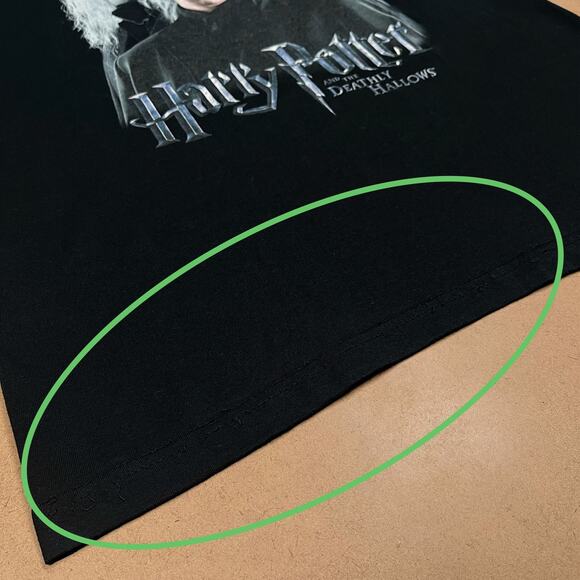 Vtg Harry Potter Deathly Hallows Graphic Promo TShirt Draco Lucius Voldemort Tee - Picture 12 of 16